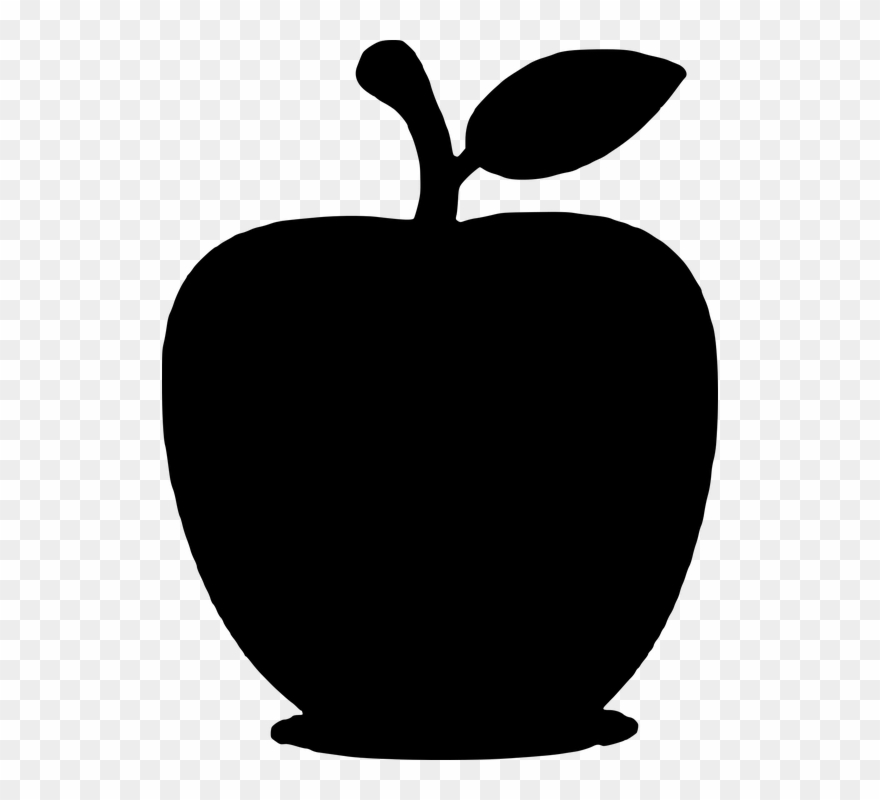 Fruit apple eating delicious. Apples clipart silhouette
