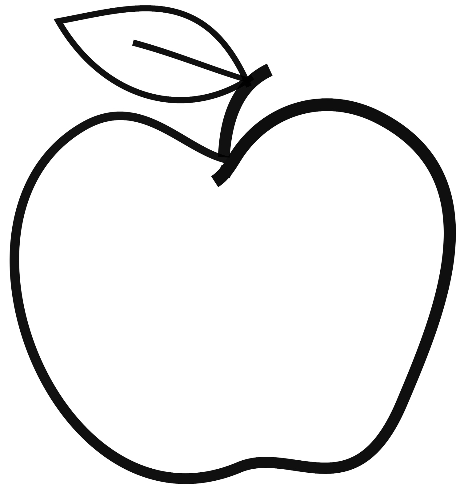clipart apple simple
