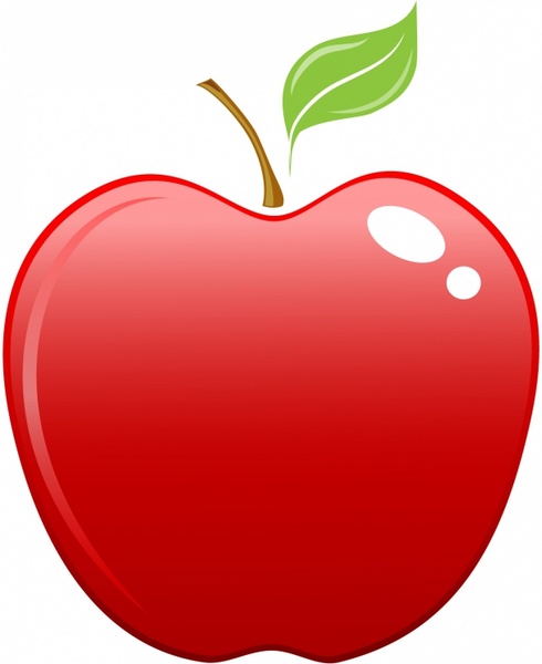 Apple clipart vintage. Red free vector in