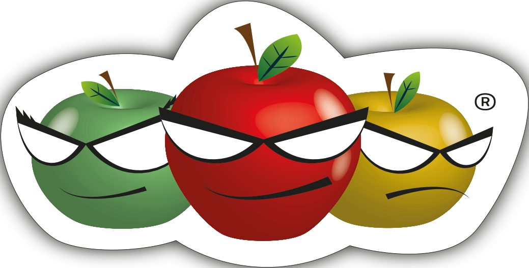 clipart apples angry