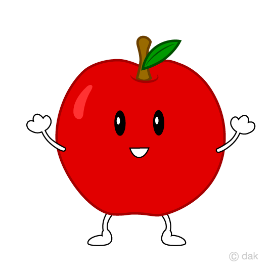 Cute apple clip art. Apples clipart character