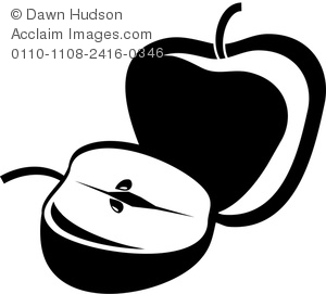 Apples clipart silhouette. Apple silhouettes images and