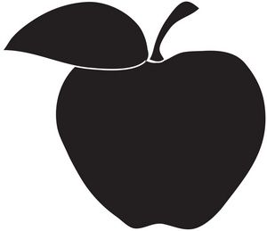  best school images. Apples clipart silhouette