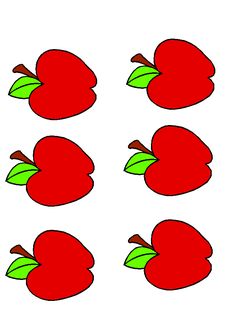 Apples clipart template. Editable red sb sparklebox