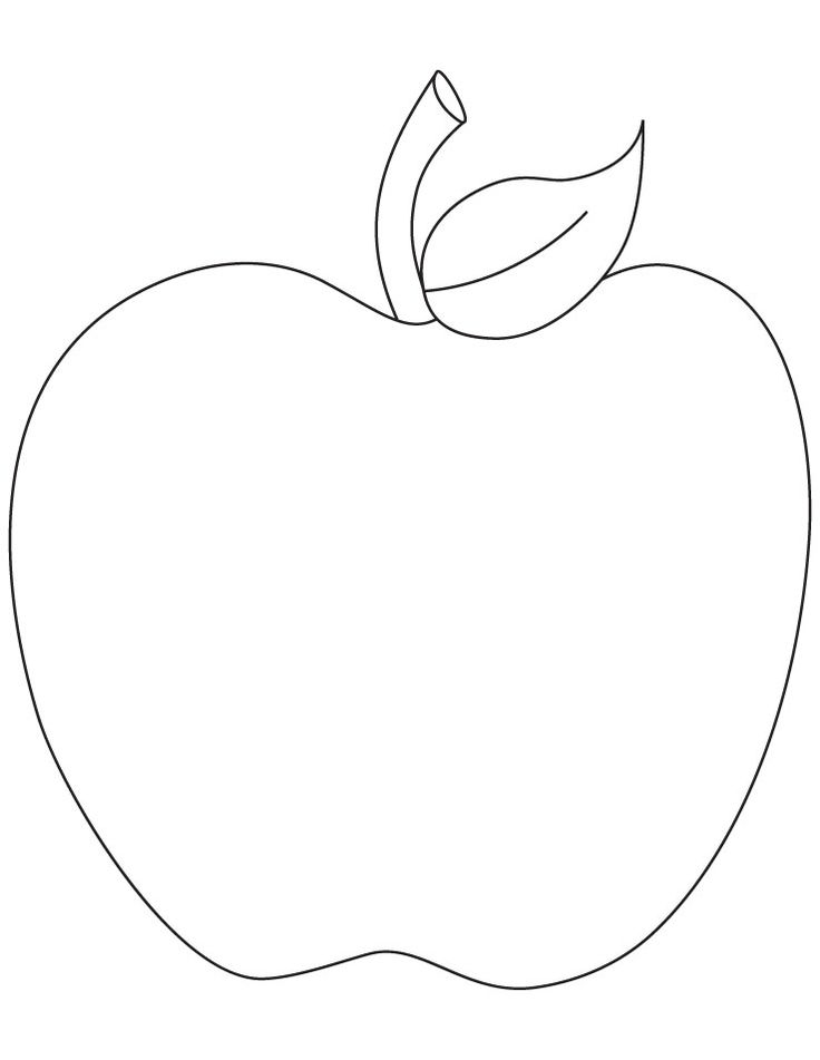 Apples clipart template. Black and white apple