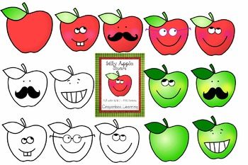 apples clipart theme
