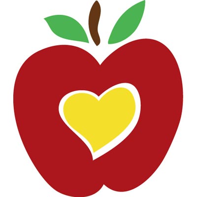 Apple milk vector clip. Hearts clipart school