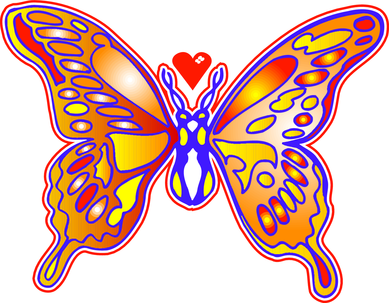 april clipart butterfly