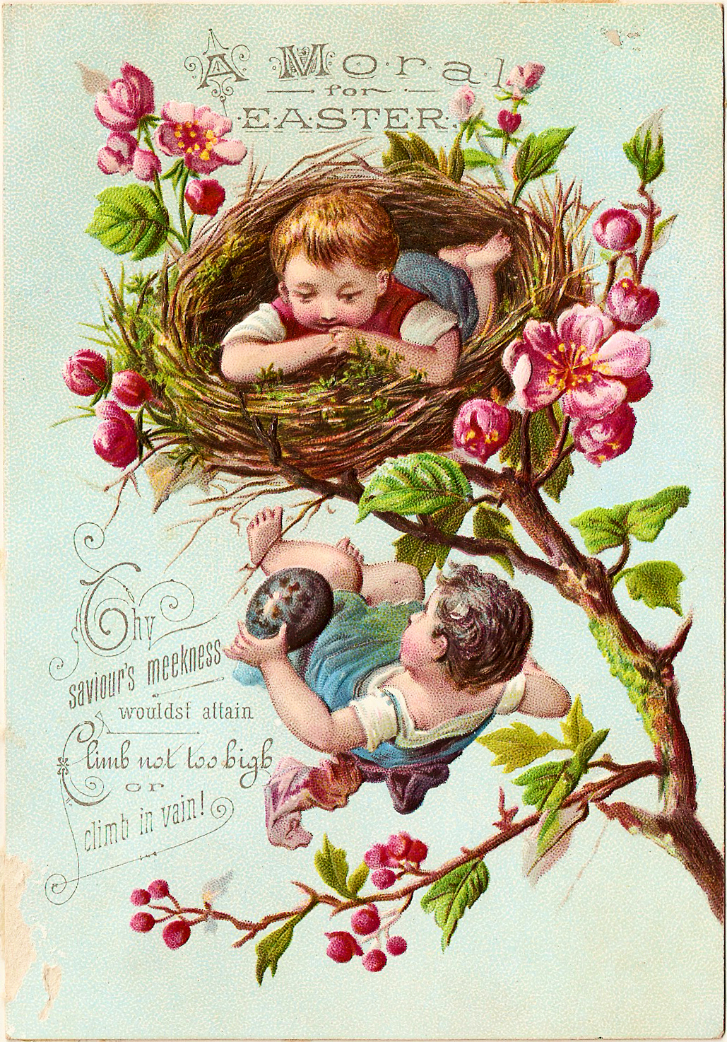 april clipart vintage