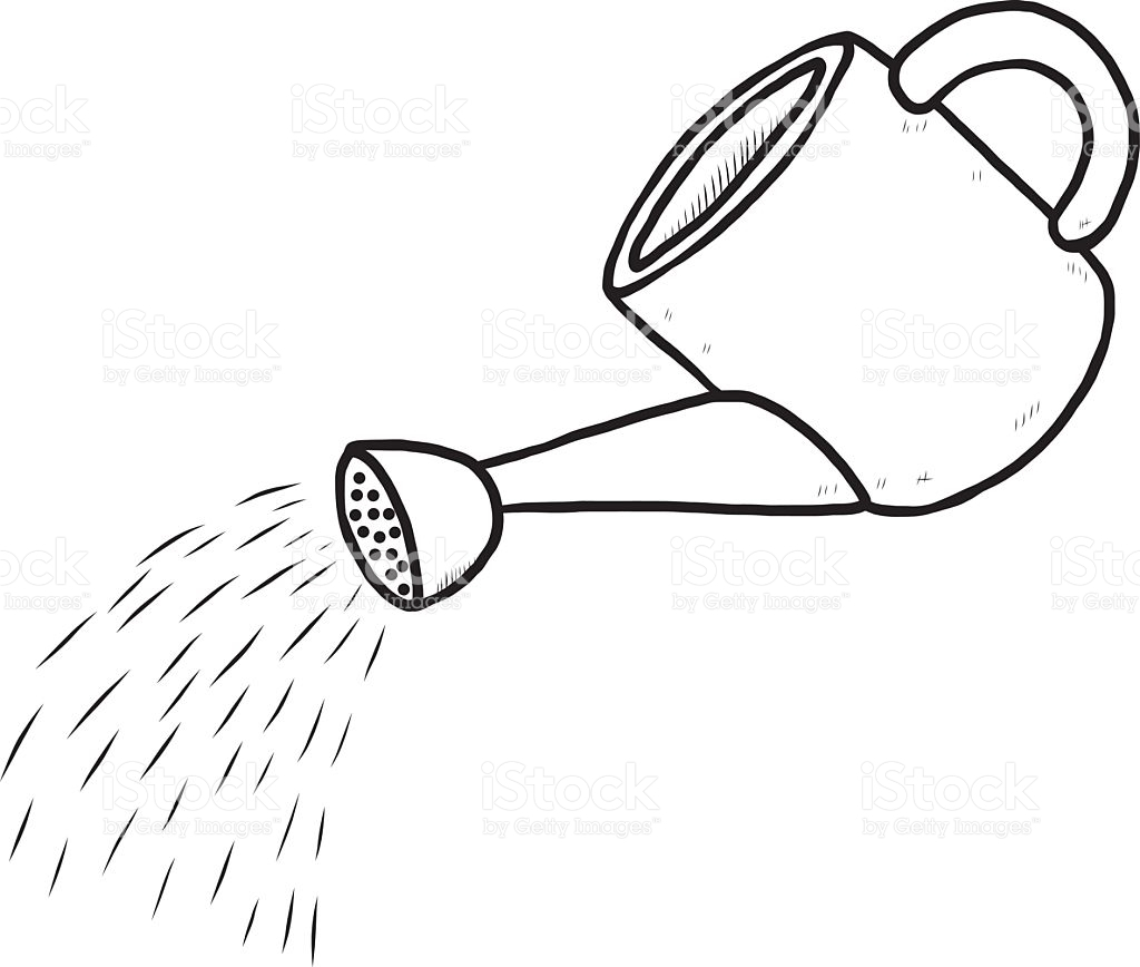 april clipart watering can