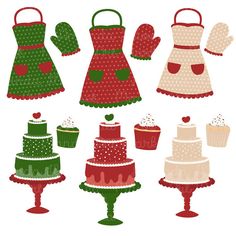 apron clipart christmas