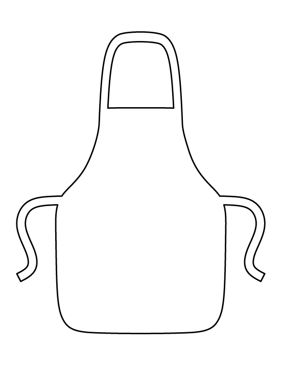 apron clipart outline