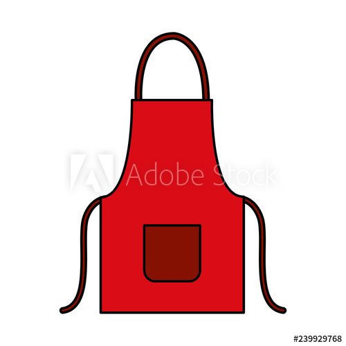 apron clipart red apron