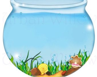 Fish projects to try. Bowl clipart aquarium