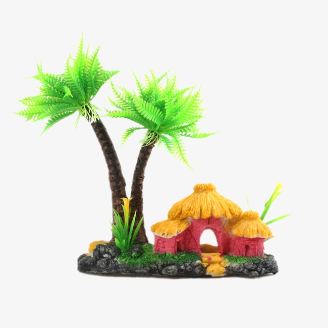 House cottages product kind. Aquarium clipart decoration