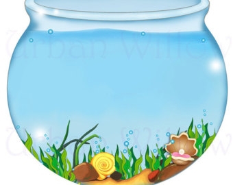 aquarium clipart fish bowl