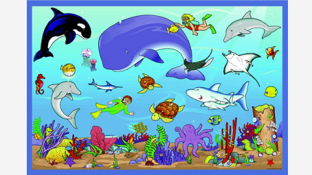  best free printable. Aquarium clipart under sea