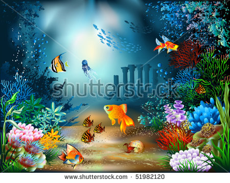 aquarium clipart underwater sea