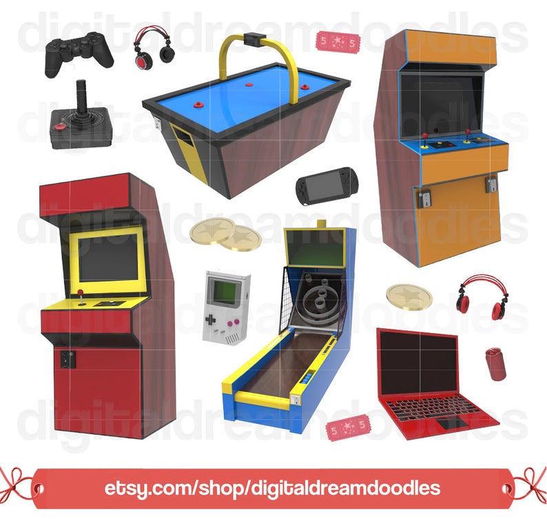 Video game clip art. Arcade clipart gaming