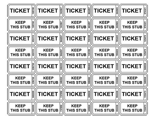 Free ticket printing incep. Arcade clipart ticketing