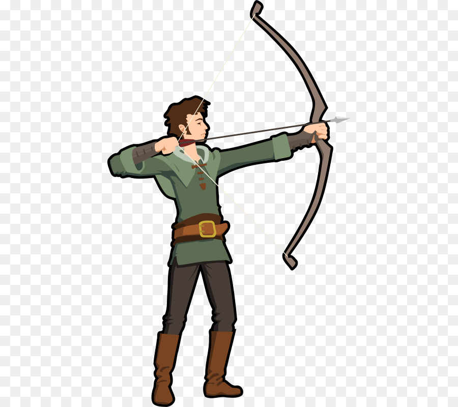 Archery bow and arrow. Archer clipart aim