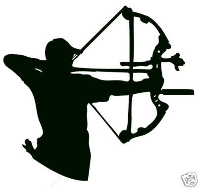 Arctec stickers aim compound. Archer clipart archery