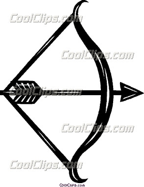 archer clipart bow arrow