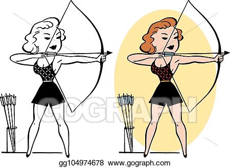 archer clipart female archer