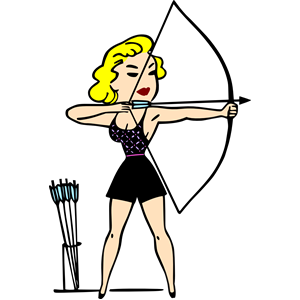 archer clipart female archer