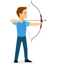 Sports free archery to. Archer clipart man