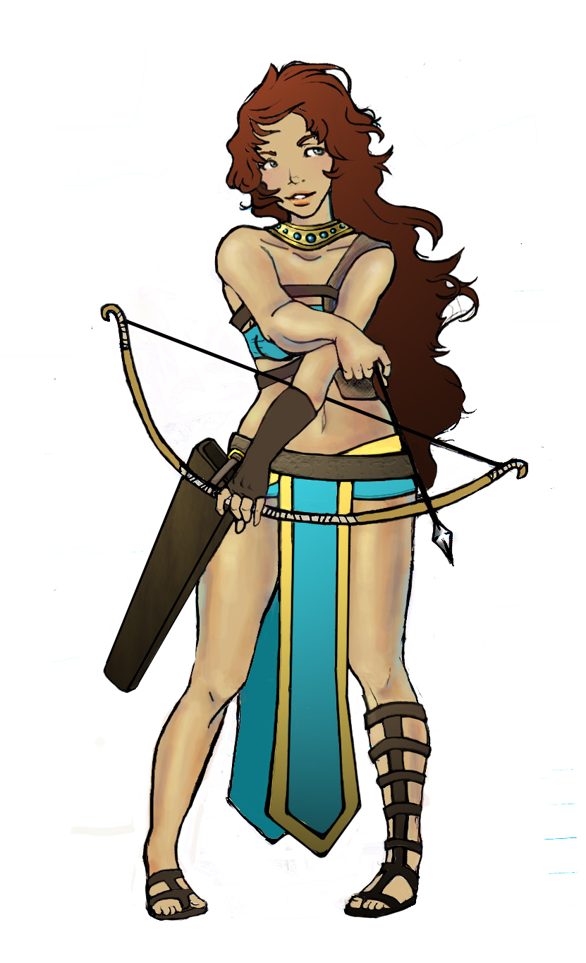 Free cyrene crusaders cliparts. Archer clipart woman