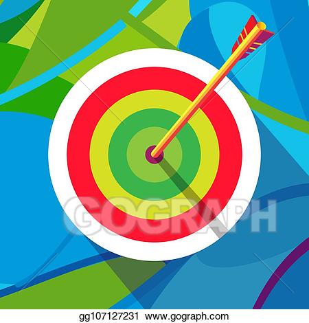 archery clipart abstract