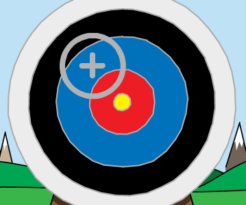 Archery clipart archery game. Code club screenshot