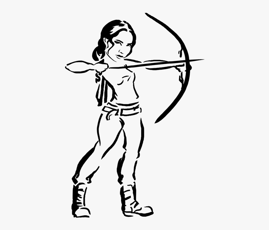 Archer katniss hunger bow. Archery clipart archery game