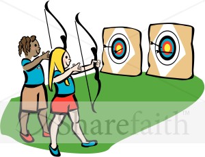 archery clipart camp activity