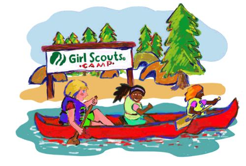 archery clipart camp girl scout