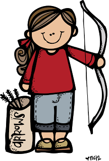 archery clipart camp girl scout
