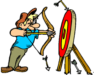 archery clipart cartoon