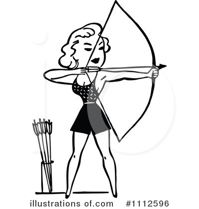 archery clipart female archer