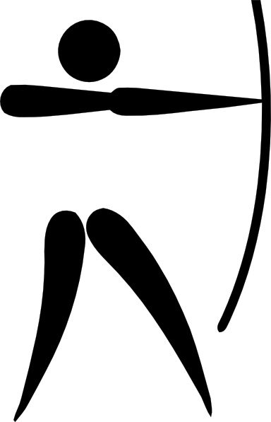Sports pictogram clip art. Archery clipart olympic archery