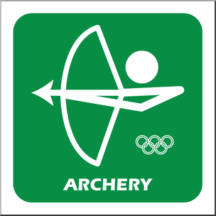 archery clipart olympic event