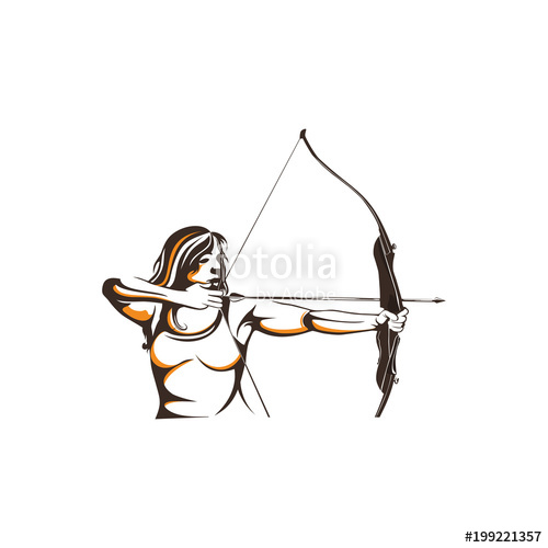 Archery clipart traditional archery. Archer mascot template logo
