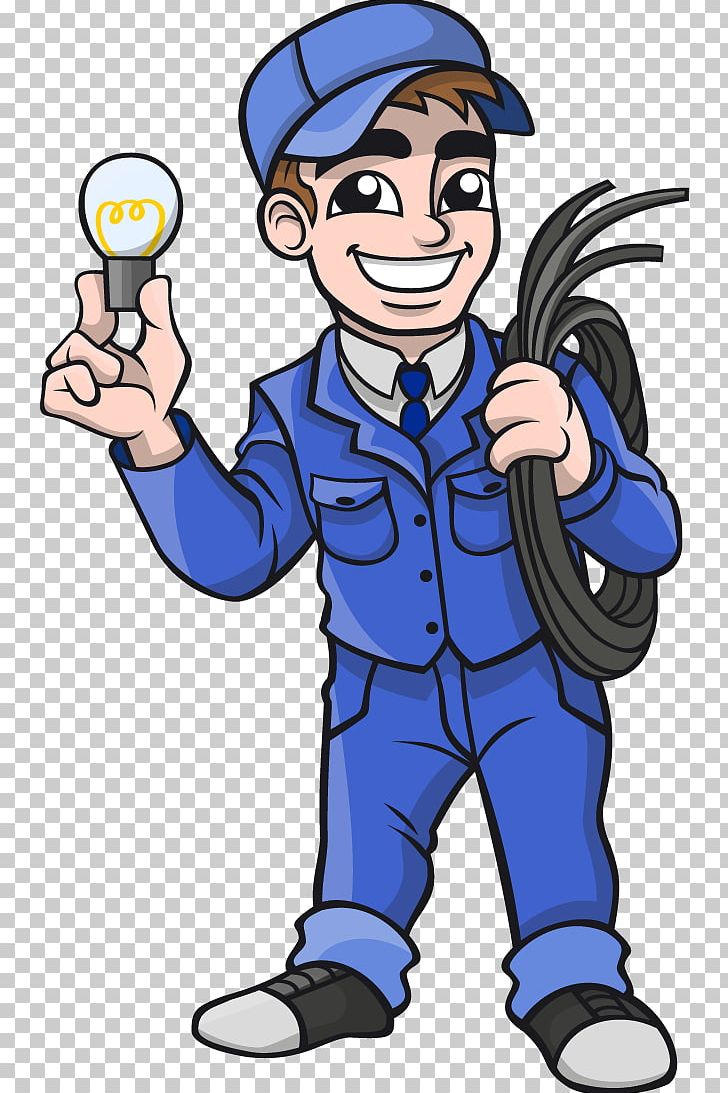 electrician clipart happy
