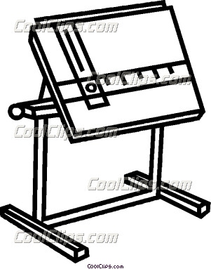 architect clipart drafting table
