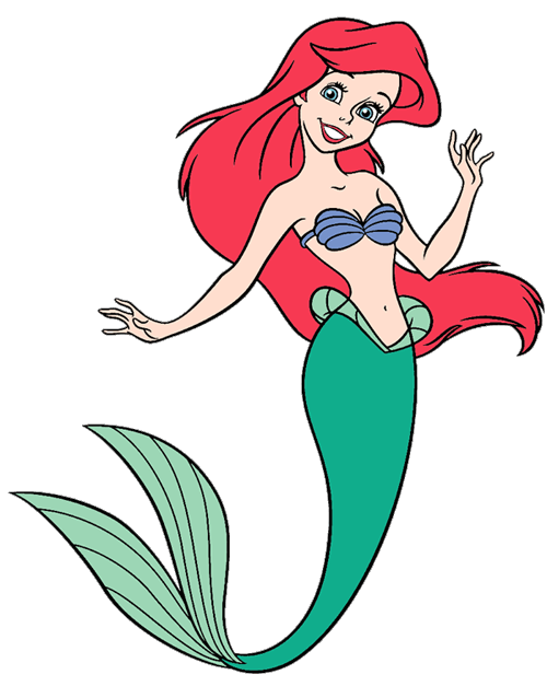 Mermaid clipart file. Ariel clip art disney