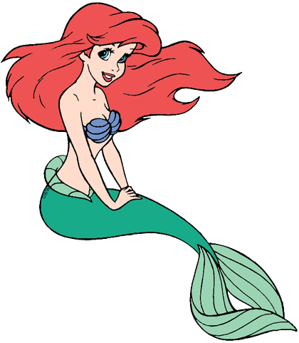 Mermaid clip art disney. Ariel clipart