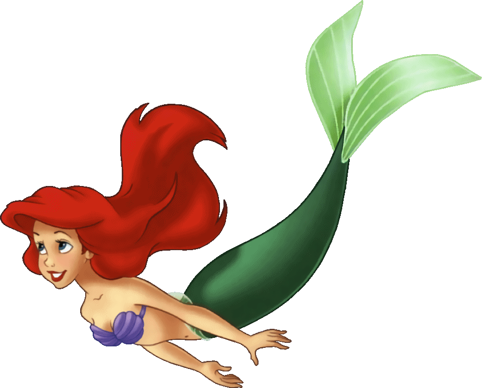 Numbers clipart mermaid. Ariel the little shows