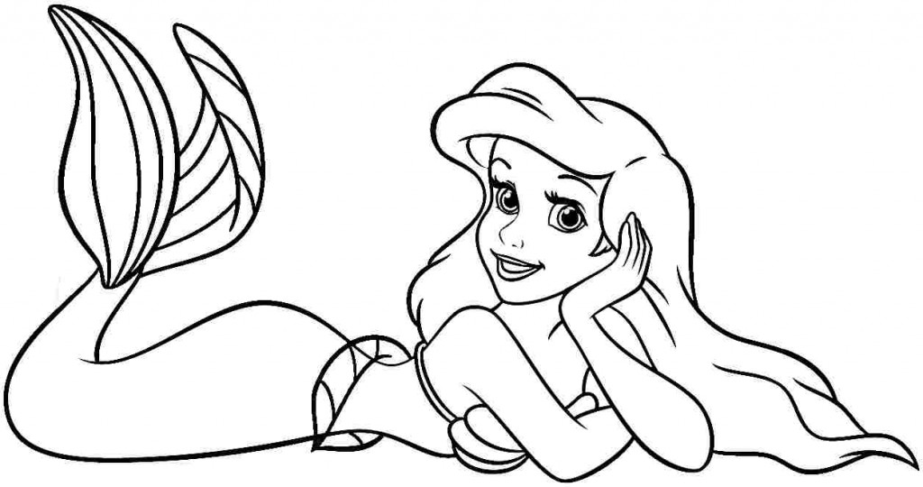 ariel clipart black and white