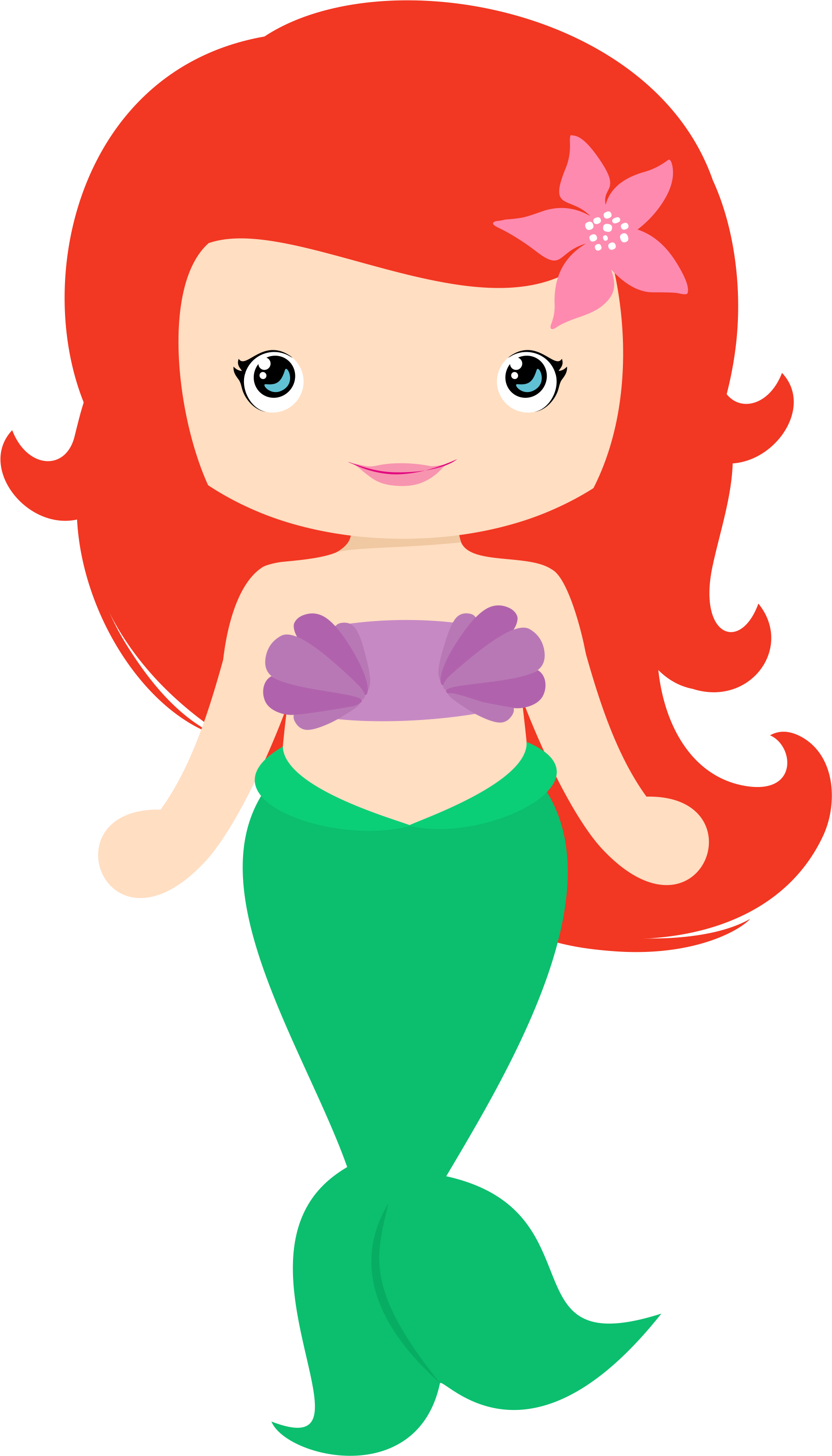 Cartoon clipart mermaid, Cartoon mermaid Transparent FREE