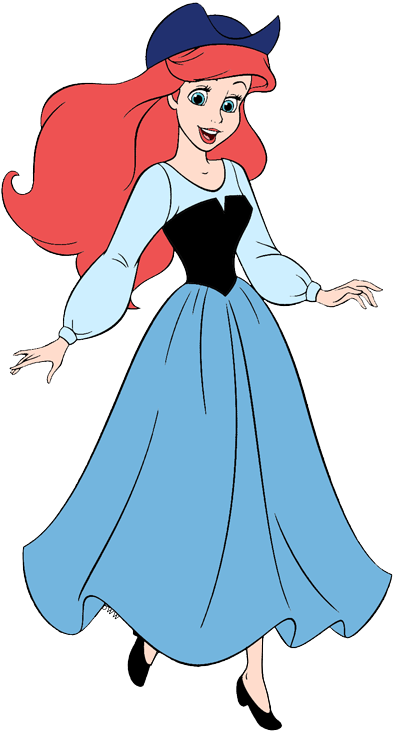 Human clip art disney. Ariel clipart dress